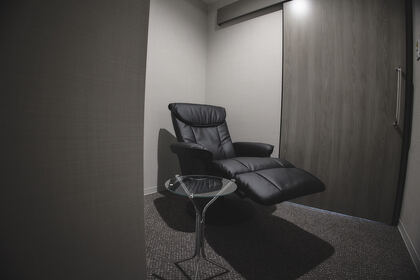 施術直後に安静にするための専用スペース