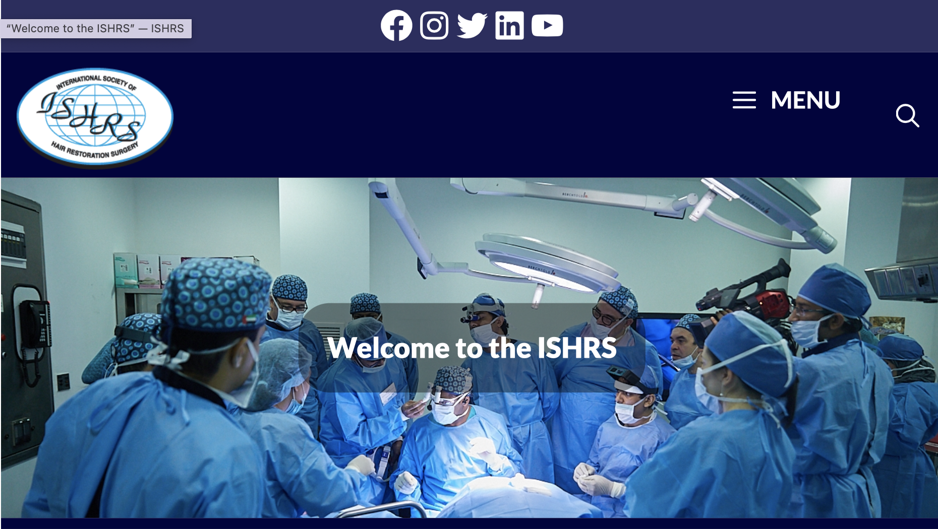 国際毛髪外科学会（ISHRS）WEBサイトにて当院が検索できるようになりました｜東京 自毛植毛 アルモ形成クリニック 美容外科