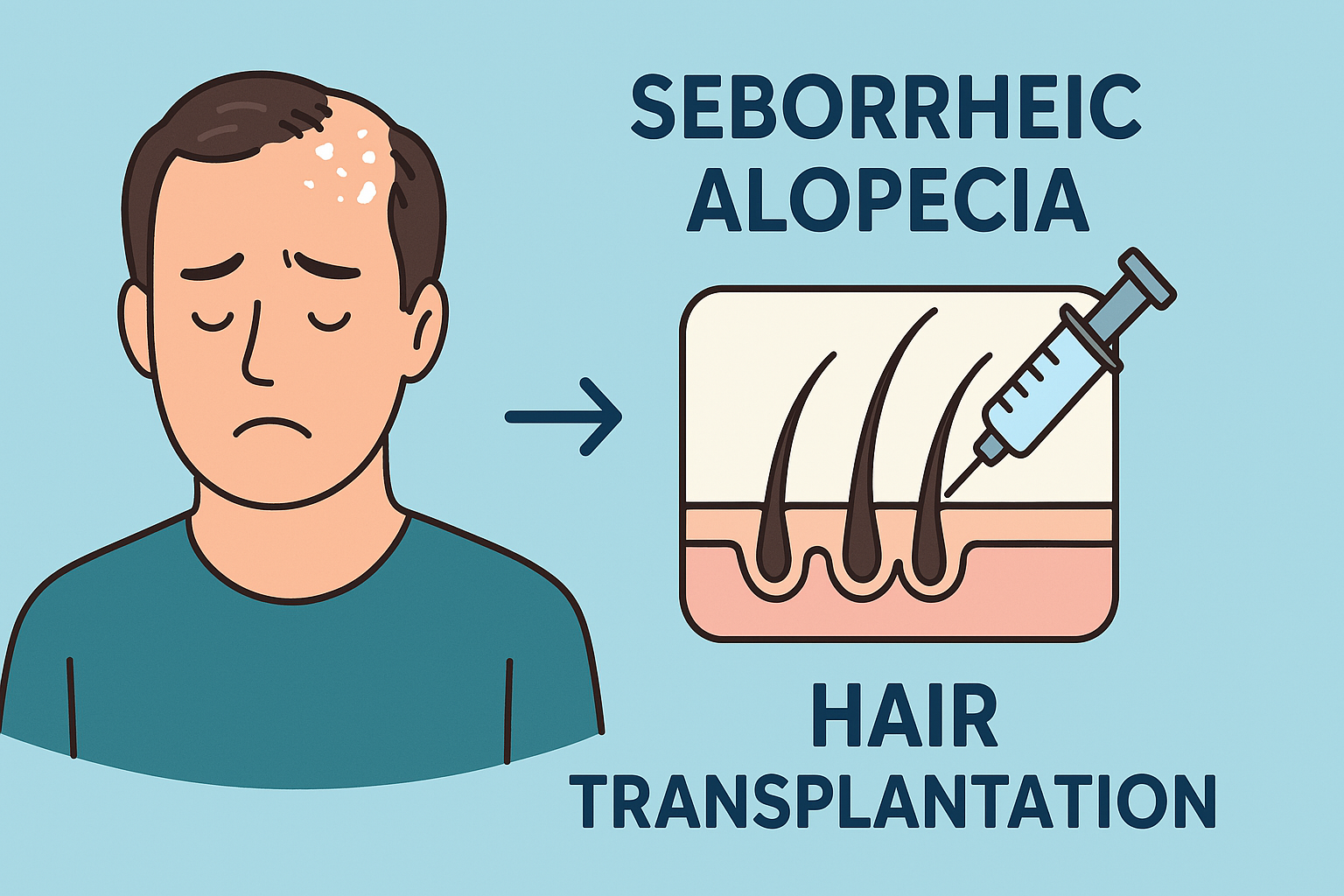 脂漏性角化症による脱毛と植毛脂漏性脱毛症と植毛