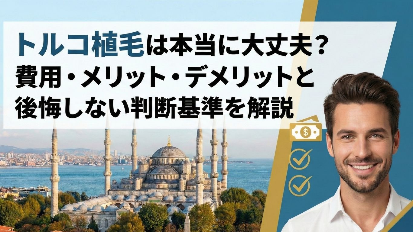 トルコ植毛は本当に大丈夫？費用・メリット・デメリットと後悔しない判断基準を解説